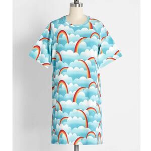 Modcloth On Cloud Mine! Rainbow T-Shirt Mini Dress